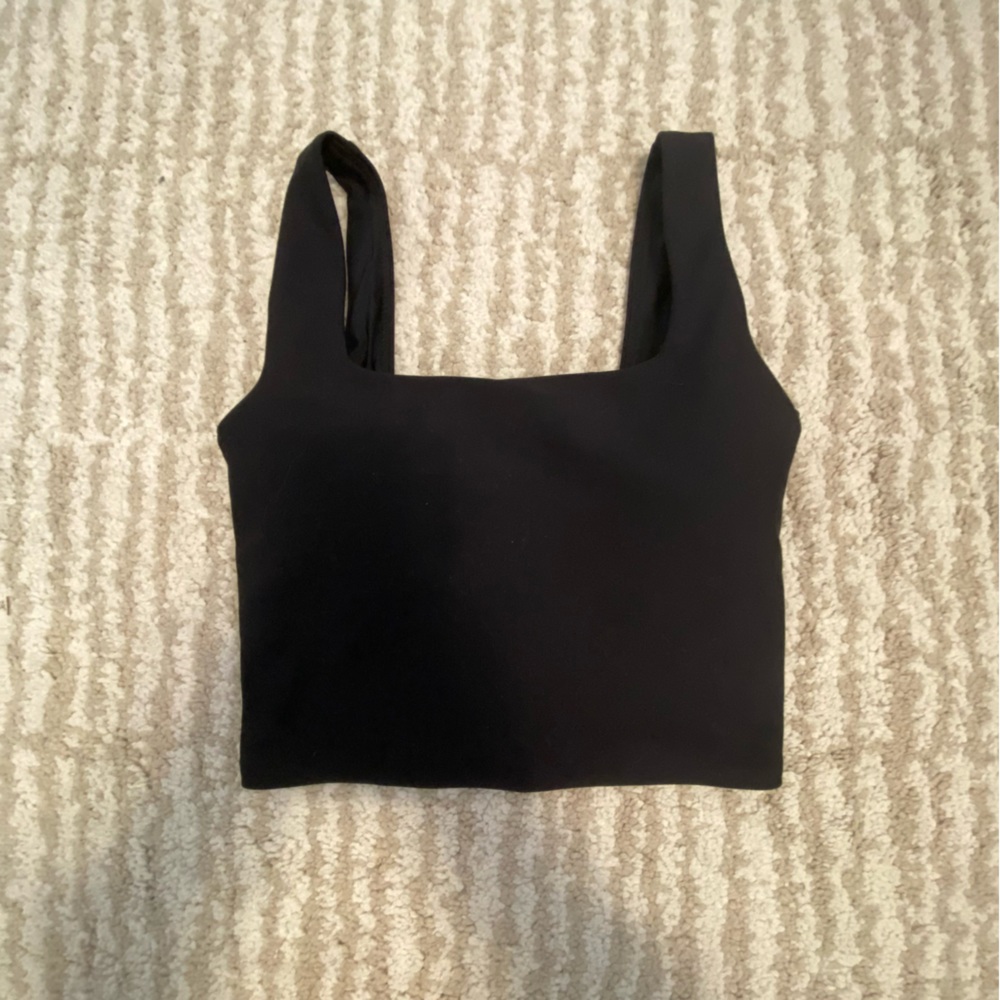 Abercrombie YPB Black Crop Top